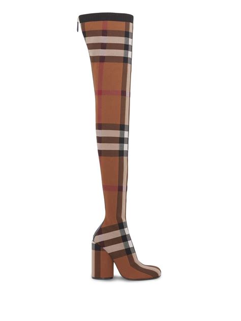 chelsea burberry boots|burberry thigh high boots.